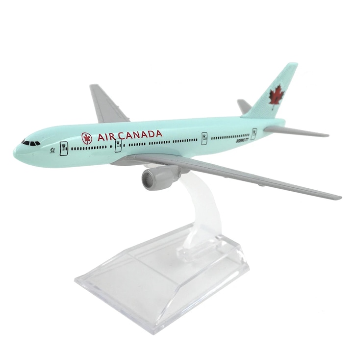 Аеро макет Air Canda Boeing B777, метал, 16 см, мащаб 1:400