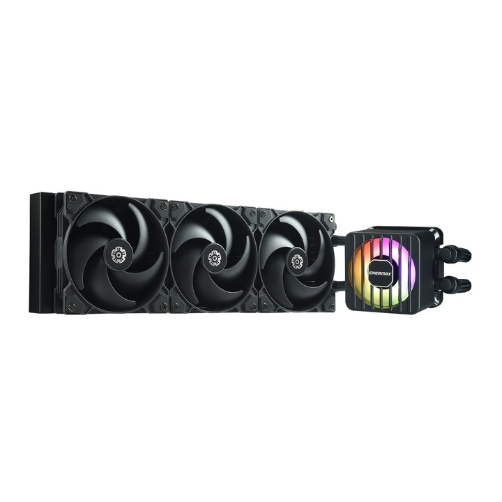 Cooler, Enermax, AIO, Liqmaxflo SR, 360 mm, 500-1800rpm, 370W, Intel /AMD, Negru