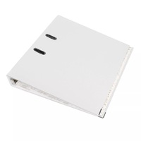 Biblioraft plastifiat, PROCART, A4, latime cotor 5 cm, bordura metalica, alb