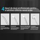 Irigator bucal tip dus bucal, Bolongking, 6 Moduri operare, 4 Varfuri interschimbabile, 1800 pulsatii/m, 40-140PSI, 2000mAh,180ML, Alb