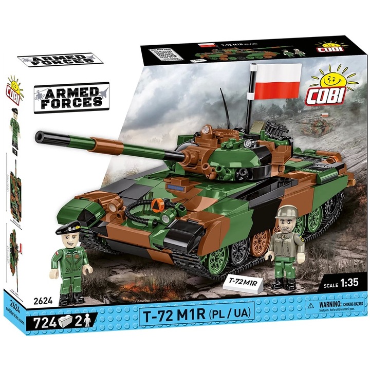 Конструктор Cobi T-72 M1R 2in1, 724 части