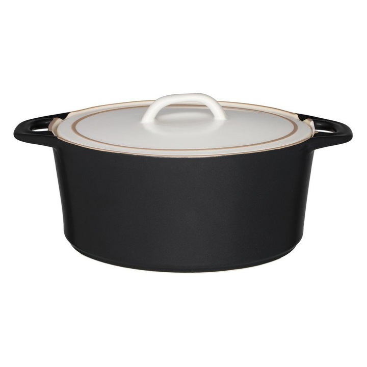 Vas termorezistent ceramic Maku 3 L, 200 grade, potrivit pentru servire