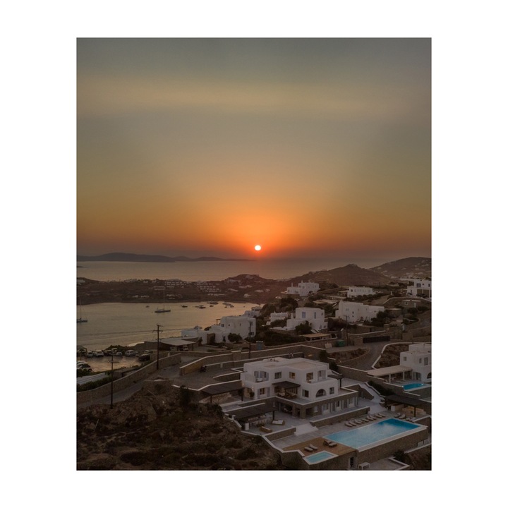 Tablou Canvas Apus Mykonos Grecia Peisaj Superb 100x70cm