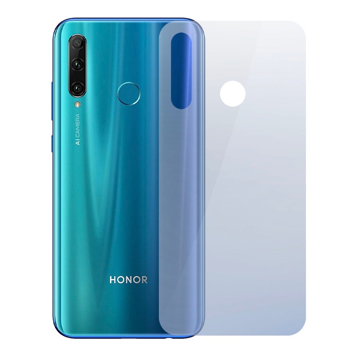 Фолио InvisibleBack, съвместимо с Honor 20e, Защита на задния капак, Силиконов полимер, Премиум лепило, Лесен монтаж, Без течност, Регенерируем, Пълно лепило