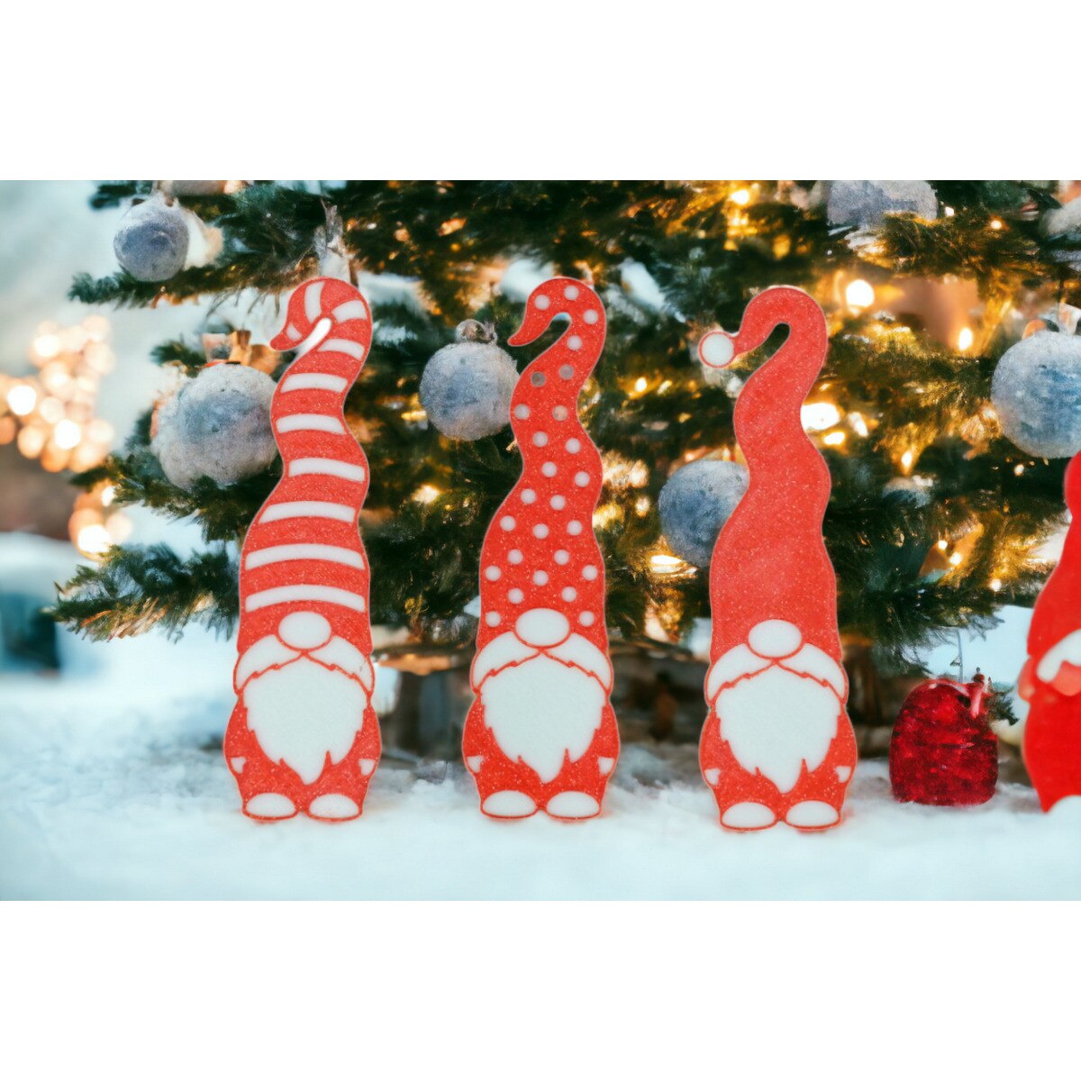 Set Sale E Pepe Excelsa Green Winter – 2 Gnomi Natalizi In Ceramica Dipinta A Mano Per Tavole Festive