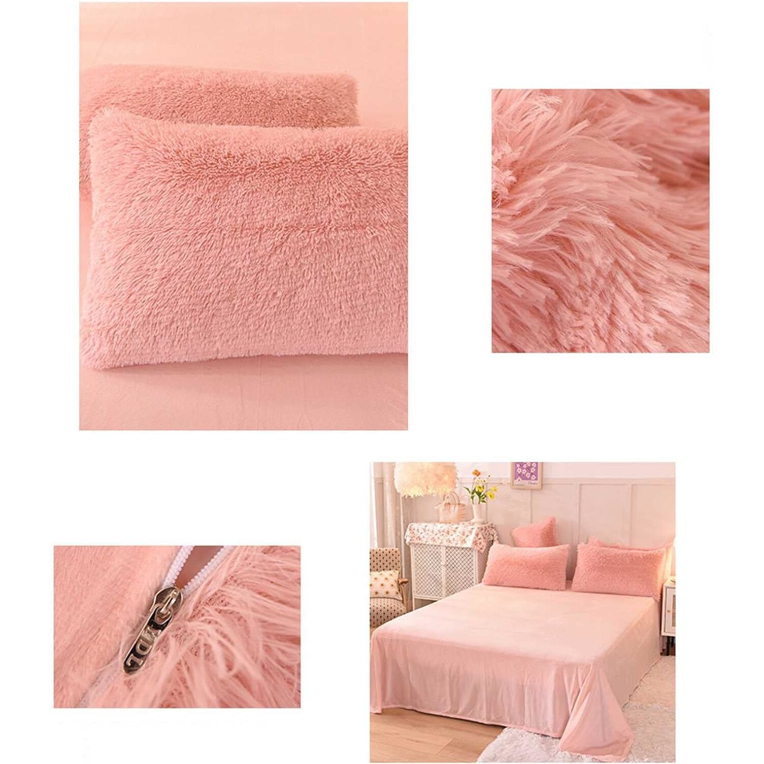 Pat Moale Lenjerie de pat moale si confortabila, Snuggbed - Roz (2 persoane ...