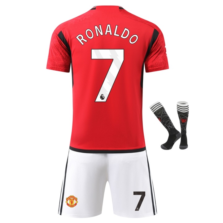 Детска спортна екипировка Manchester Ronaldo Football T-shirt, Chelfonds, 120-130 см, Полиестер, Червена