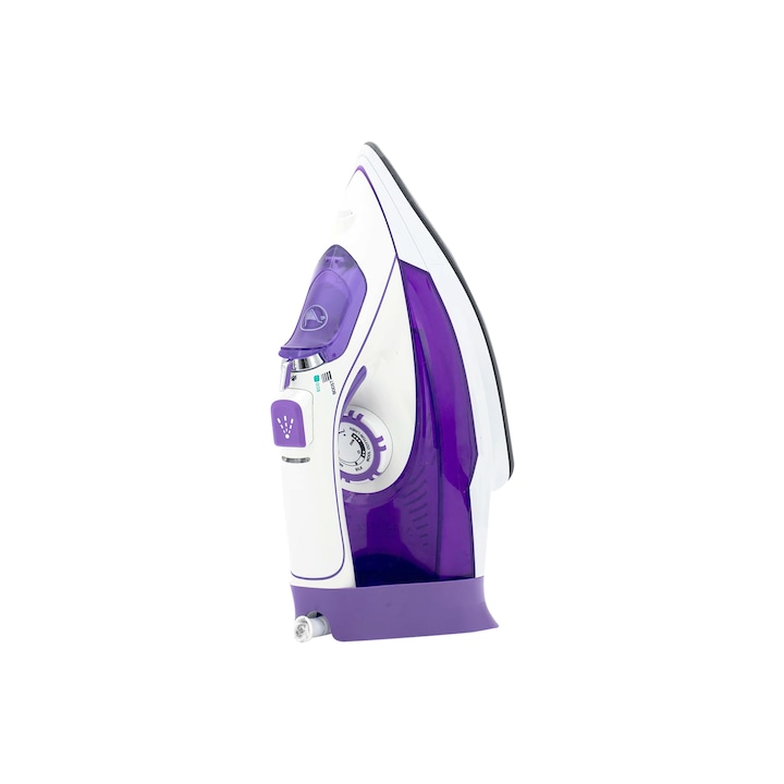 Fier de calcat, VIVAX IR-2202CP, putere 2200 W, talpa ceramica, rezervor 360 ml, 30 g/min, Alb/Mov