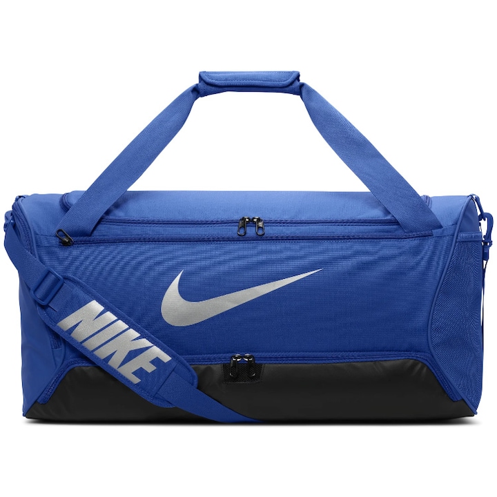 Geanta sport Nike Brasilia M, 60 litri, albastru