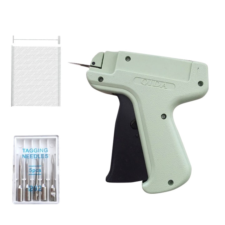 Pistol de etichetare, JESWO, ABS, Cu accesorii, Verde