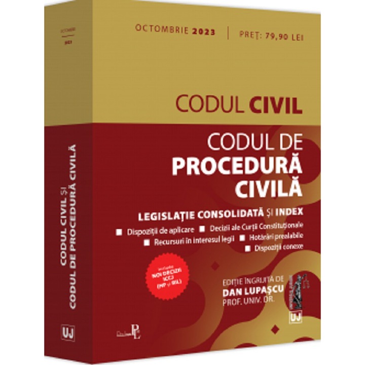 Codul civil si codul de procedura civila: octombrie 2023, Lupascu Dan