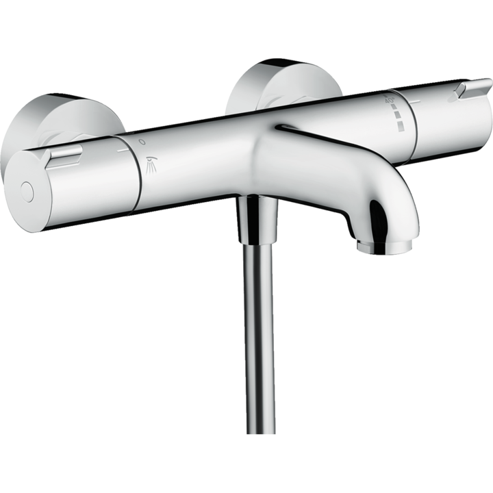Смесител за вана Hansgrohe Ecostat 1001 CL 13201000, Предпазен ограничител, превключвател вана/душ, Хром