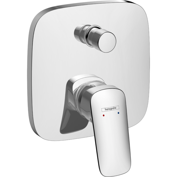 Unitate de comanda baterie incastrata cada Hansgrohe Logis, crom, necesita corp incastrat cod 1800180