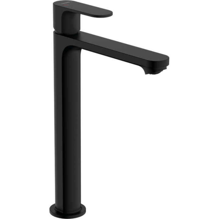 Смесител за мивка Hansgrohe Rebris S 240, Cool start, С вентил pop up, Едноръкохватков, Черен мат