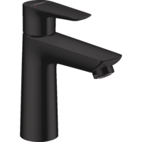 Baterie lavoar Hansgrohe Talis E 110, cu ventil, negru mat