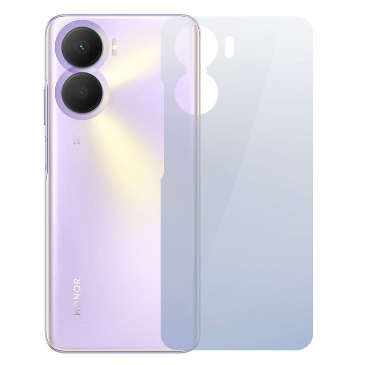 InvisibleBack филм, съвместим с Honor Play 40 Plus, Защита на задния капак, Силиконов полимер, Премиум лепило, Лесен монтаж, Без течност, Регенерируем, Пълно лепило
