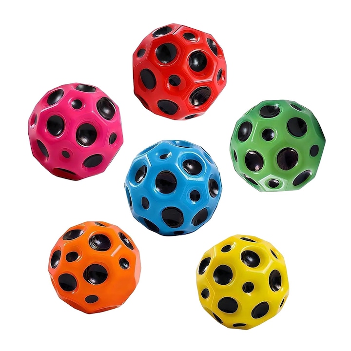 Комплект от 6 антистрес играчки, Sundiguer, полиуретан, 7 см, многоцветни