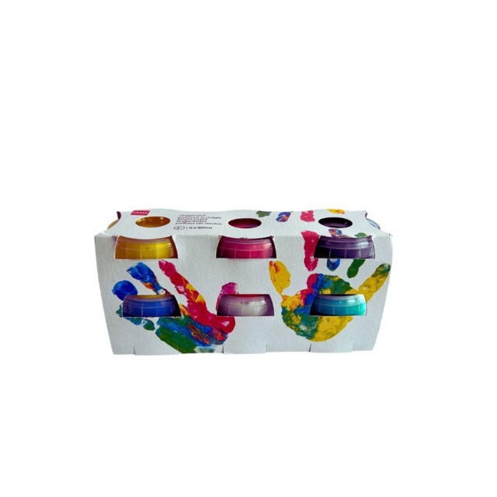 Vopsea pentru pictura cu degetele 6 culori FEUCHTMANN