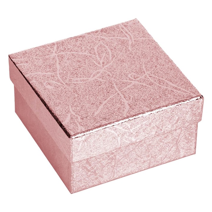 Коледна подаръчна кутия Shopiens® Pink със златно фолио, 0.32 л