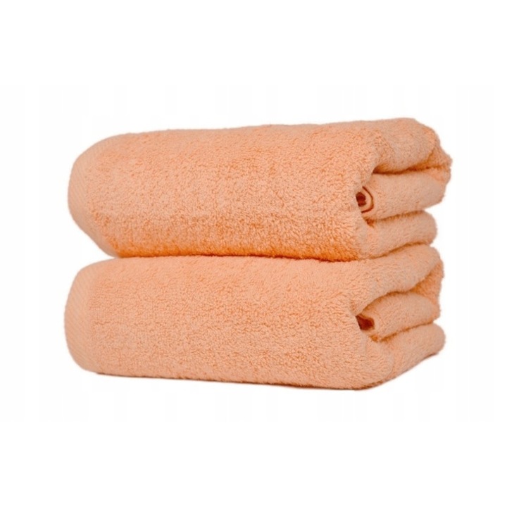 Set 2 prosoape, City Sklep, Bumbac, 70x140 cm, Portocaliu