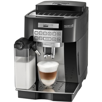 Espressor automat De'Longhi Magnifica S ECAM 22360, 1450W, 15 bar, 1.8 l, Negru/Inox Espressor automat De'Longhi Magnifica S ECAM 22360, 1450W, 15 bar, 1.8 l, Negru/Inox