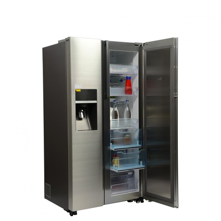 Side by side Full No Frost Samsung RH57H90507F, Food SwowCase, 570 l, Clasa A+, H 177 cm, Inox