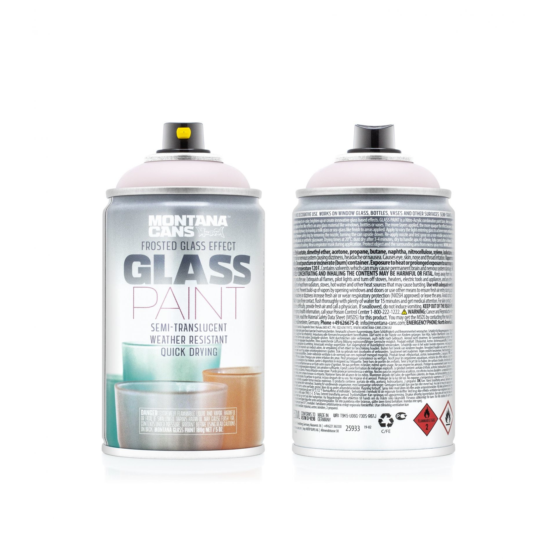 Spray vopsea, Montana, Glass Paint, 3225, roz, 250 ml - eMAG.ro