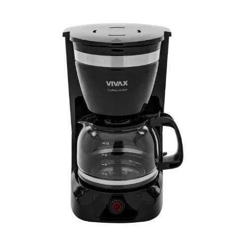 Aparat de cafea cu filtru, VIVAX CM-08126F, capacitate 1.25 L, putere 800 W, Negru