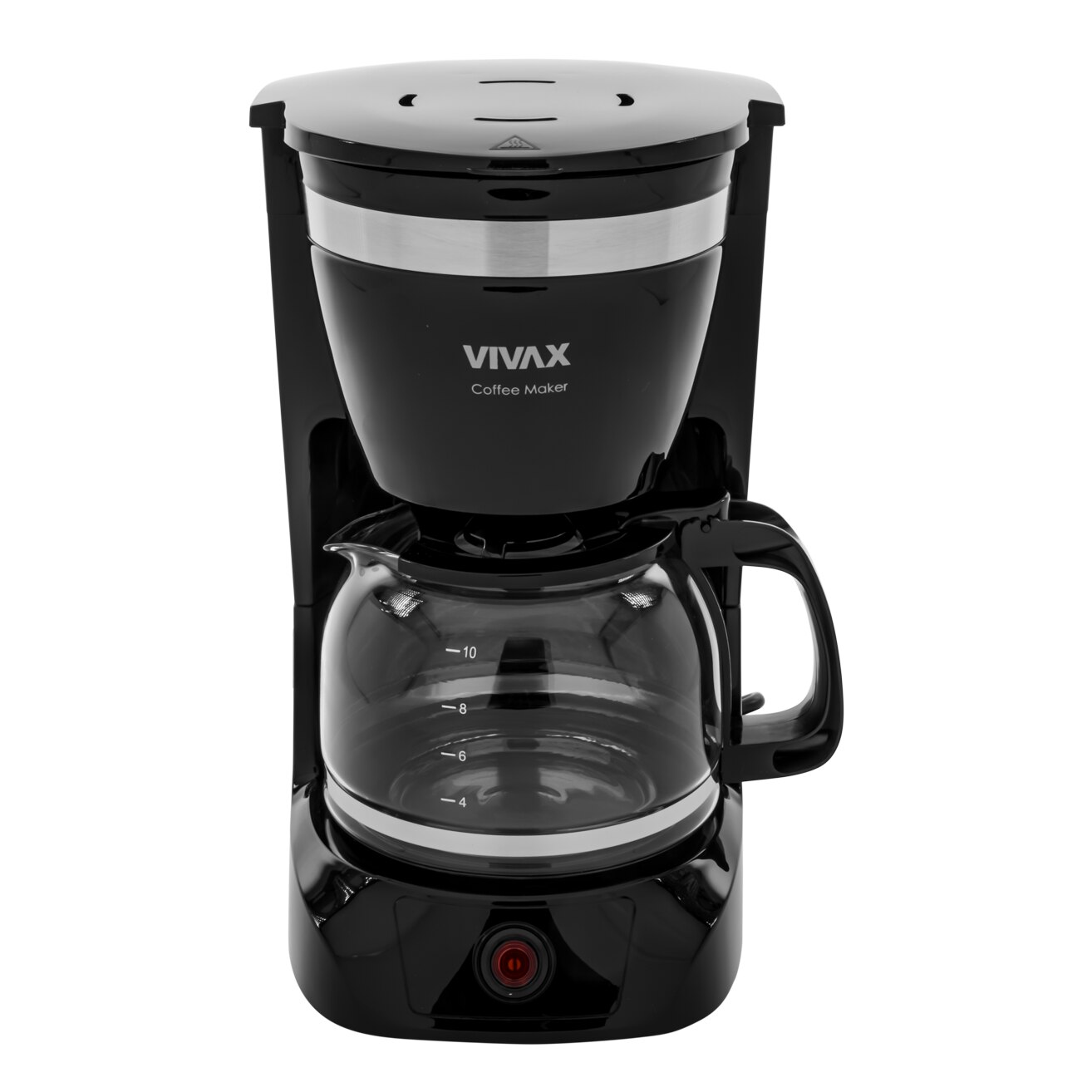 Aparat de cafea cu filtru, VIVAX CM-08126F, capacitate 1.25 L, putere 800 W, Negru