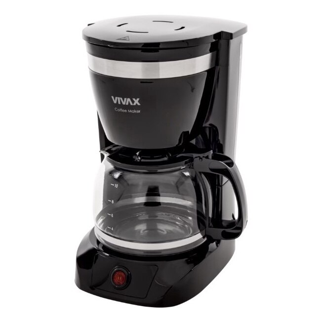 Aparat de cafea cu filtru, VIVAX CM-08126F, capacitate 1.25 L, putere 800 W, Negru