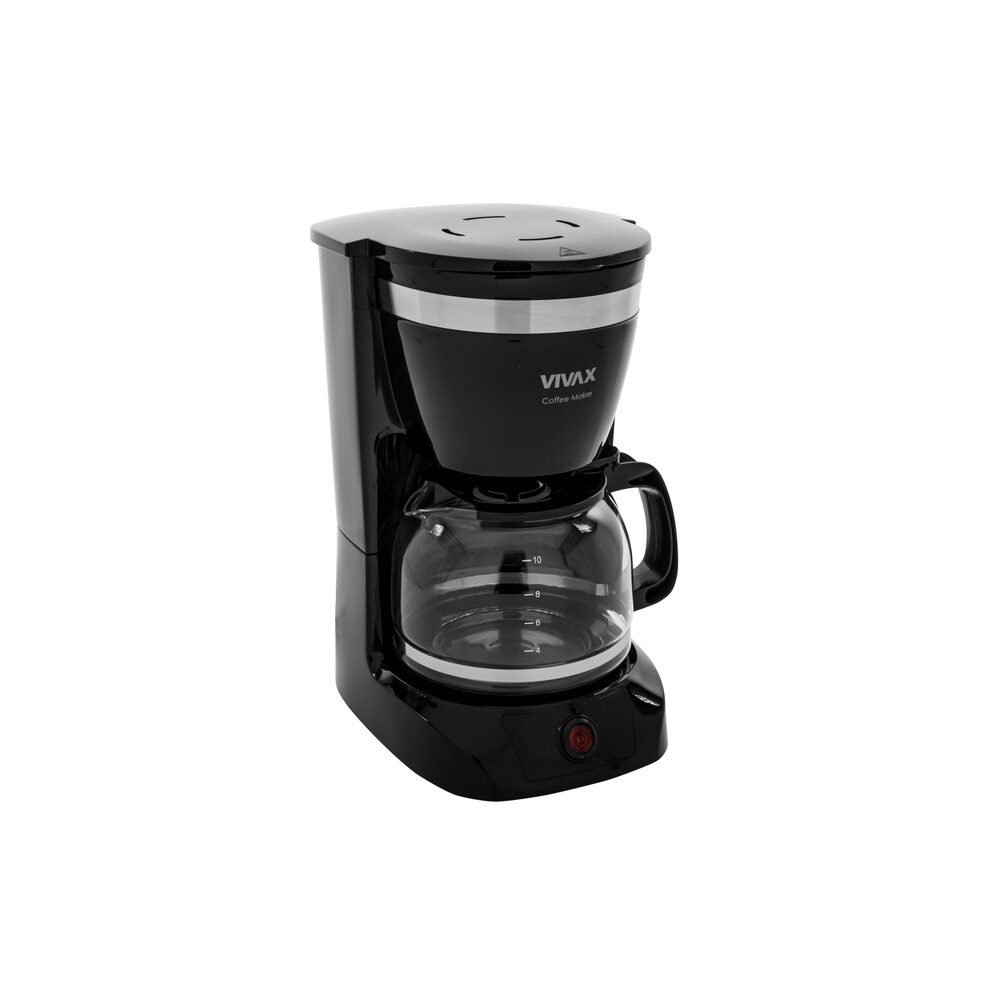 Aparat de cafea cu filtru, VIVAX CM-08126F, capacitate 1.25 L, putere 800 W, Negru