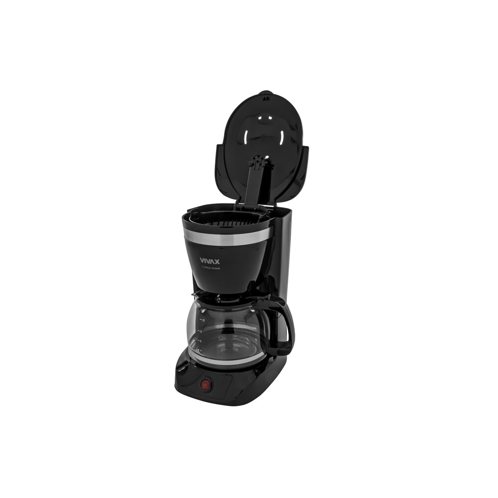 Aparat de cafea cu filtru, VIVAX CM-08126F, capacitate 1.25 L, putere 800 W, Negru