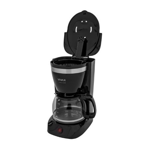 Aparat de cafea cu filtru, VIVAX CM-08126F, capacitate 1.25 L, putere 800 W, Negru