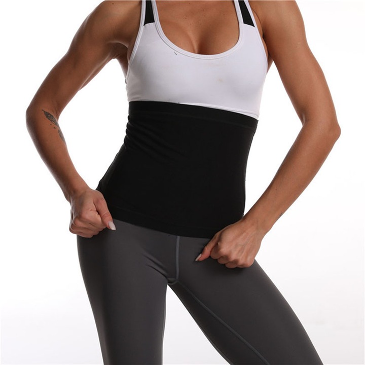 Curea de modelare, Sunmostar, Matase, Negru, L/XL