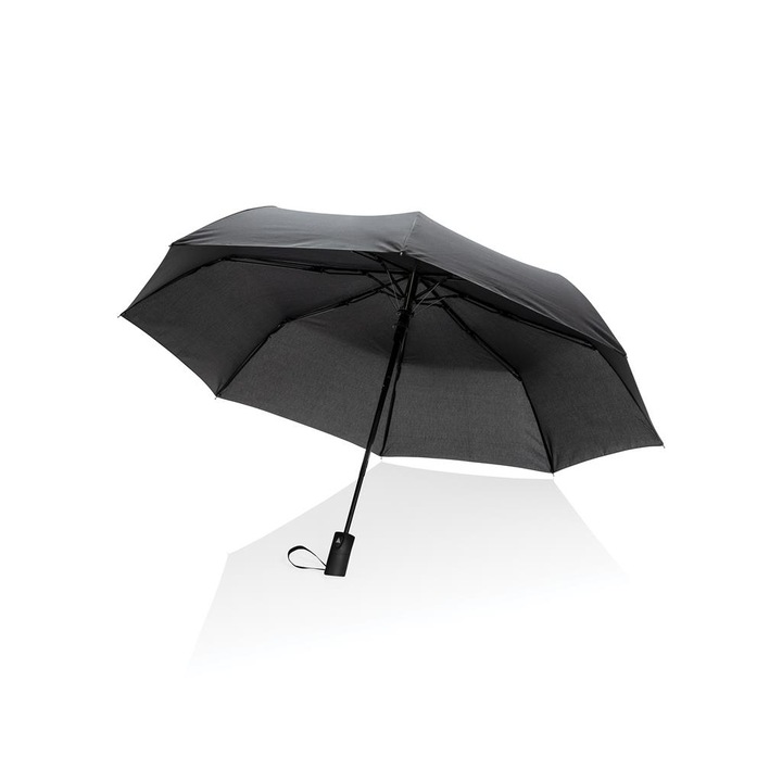 Мини автоматичен отворен чадър XD Design, Полиетилен, 21-инчов, Черен, 57 x 97см