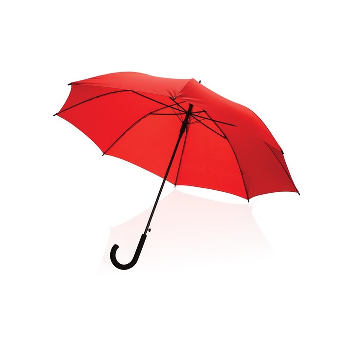 Стандартен автоматичен отворен чадър XD Design, Полиетилен, Дръжка, 23-инчов, Червен, 84 x 103см