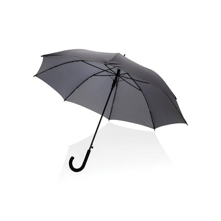 Стандартен автоматичен отворен чадър XD Design, Полиетилен, Дръжка, 23-инчов, Антрацит, 84 x 103см