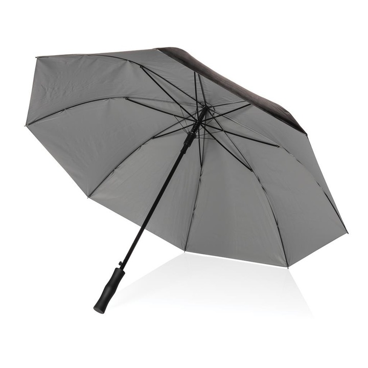 Двуцветен автоматичен отворен чадър XD Design, Полиетилен, Сив, 90, 5 x 120см