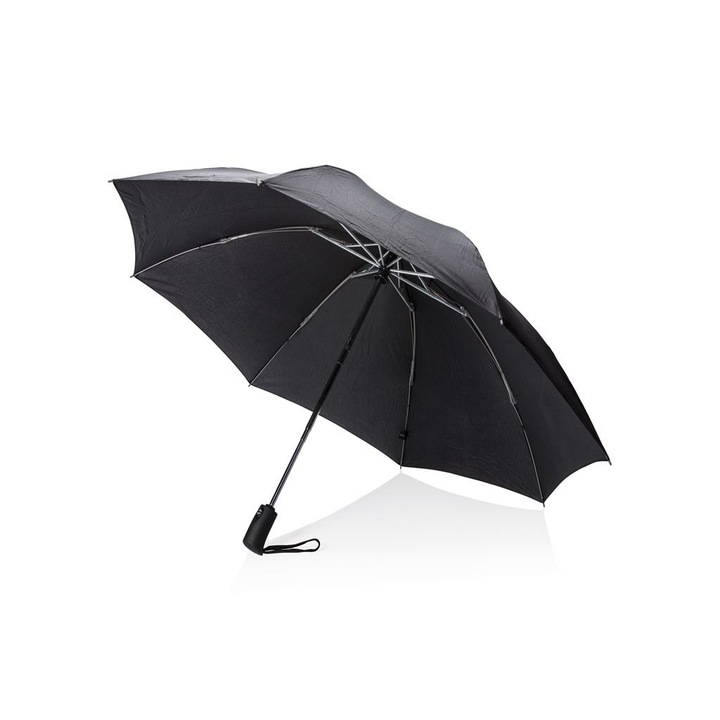 Сгъваем автоматичен чадър XD Design, Полиетилен, 23-инчов, Черен, 59 x 104см