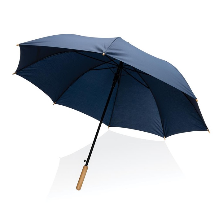 Автоматично отворен бамбуков чадър XD Design, Полиетилен, 27-инчов, Тъмносин, 94 x 120см
