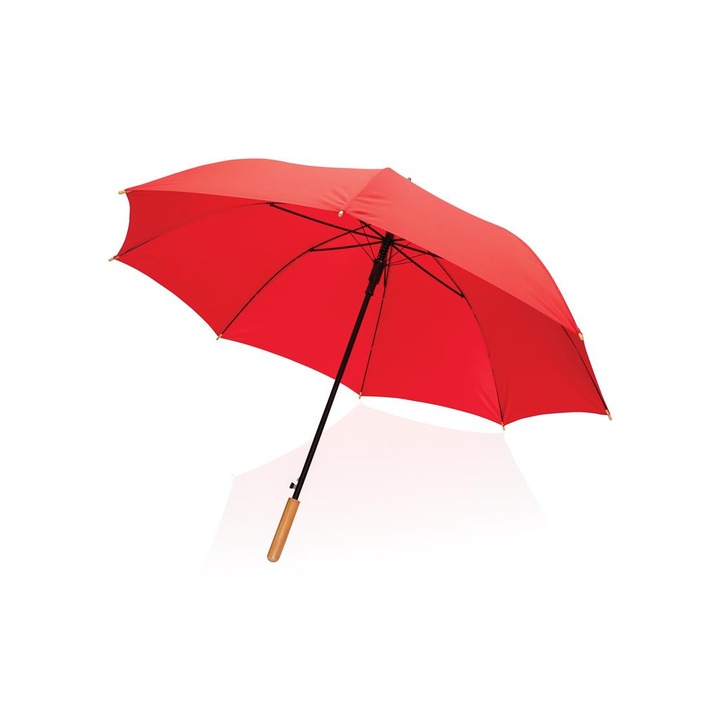 Автоматично отворен бамбуков чадър XD Design, Полиетилен, 27-инчов, Червен, 94 x 120см