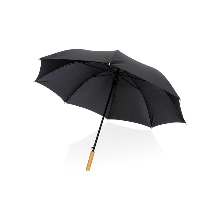 Автоматично отворен бамбуков чадър XD Design, Полиетилен, 27-инчов, Черен, 94 x 120см