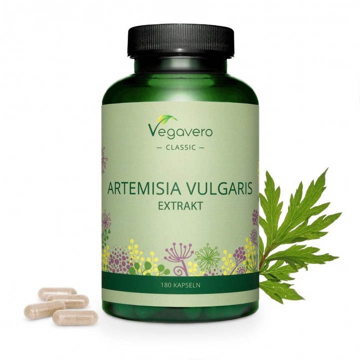 Supliment alimentar Vegavero, Mugwort Extract 600 mg 180 Capsule