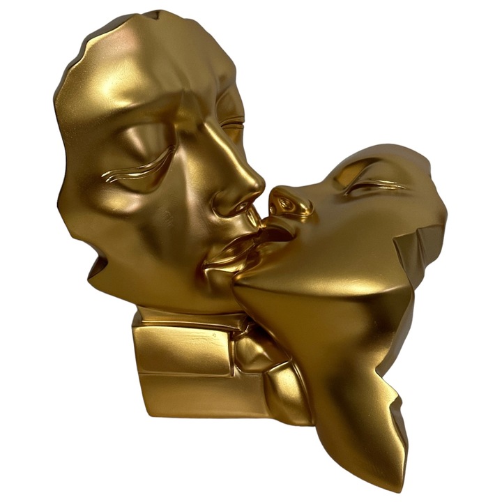 Statueta Decorativa, model cuplu auriu 934-11, 22x20x12 cm