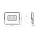 Proiector LED Videx, 20 W, 5000K, Alb