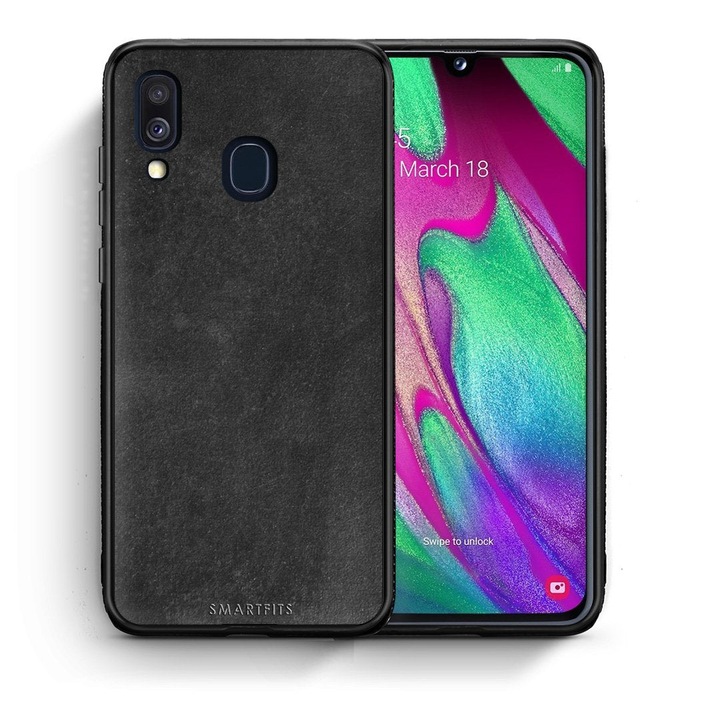 Husa protectie telefon, Smartfits, Pentru Samsung Galaxy A40, Negru