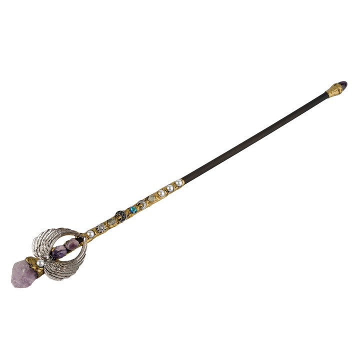 "Isteni Bölcsesség" varázspálca | Ametiszt kristályok