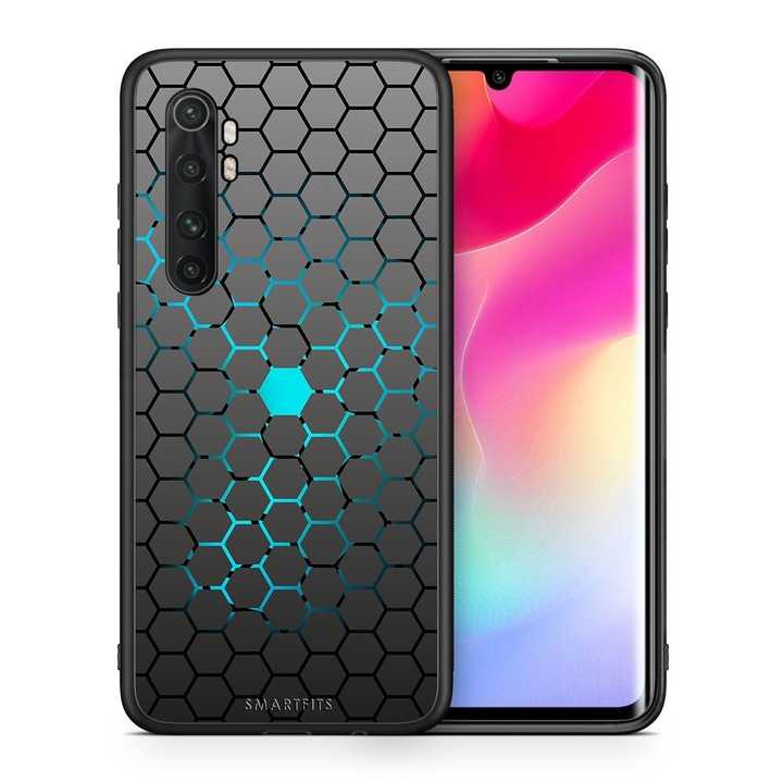 Husa de protectie, Smartfits, Compatibil cu Xiaomi Mi Note 10 Lite, Policarbonat, Negru