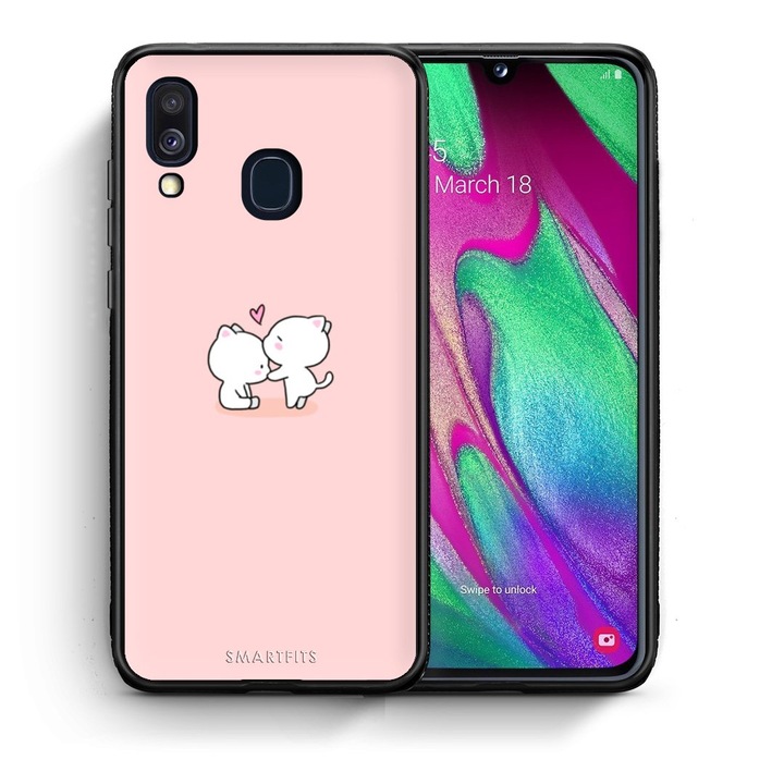 Husa pentru Samsung Galaxy A40, Smartfits, Roz