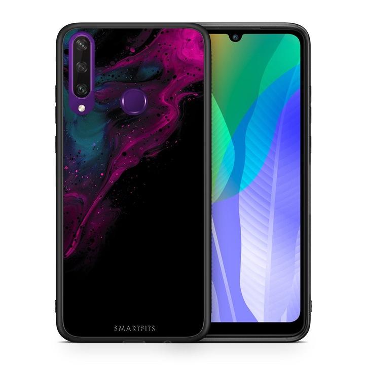 Husa pentru Huawei P30 Lite, Smartfits, Roz/Negru